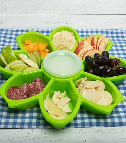 Daisy Serviette Tray Green