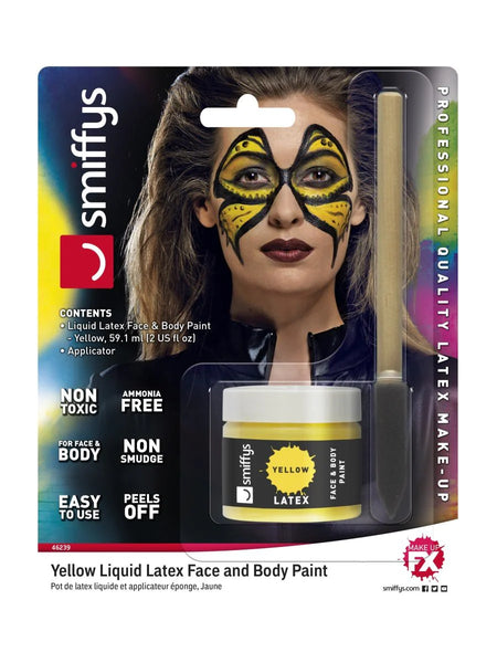 Liquid Latex Pot and Sponge Applicator Adult Blue main image 1