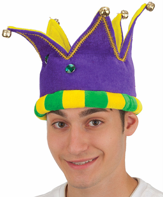 Velvet Mardi Gras Crown W/ Bells