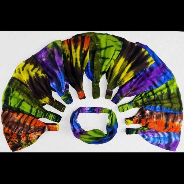 Karma Tie-Dye Elastic Bandana-Headbands