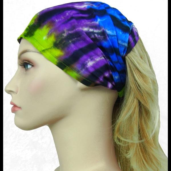 Karma Tie-Dye Elastic Bandana-Headbands