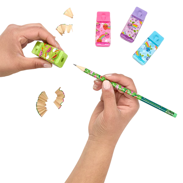 Lil’ Juicy Scented Erasers + Sharpeners