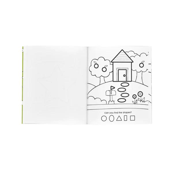 123: Shapes + Numbers Toddler Coloring Book