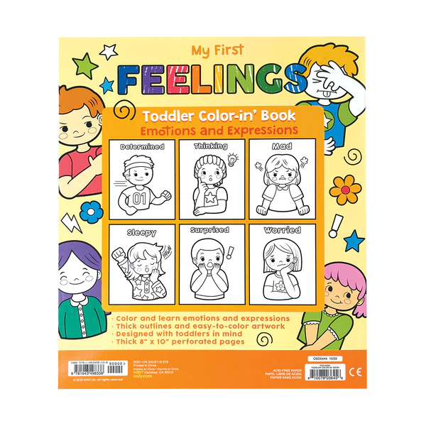My First Feelings Toddler Color-in Book
