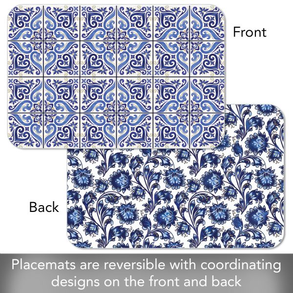 Shades of Blue – Easycare Reversible Placemat