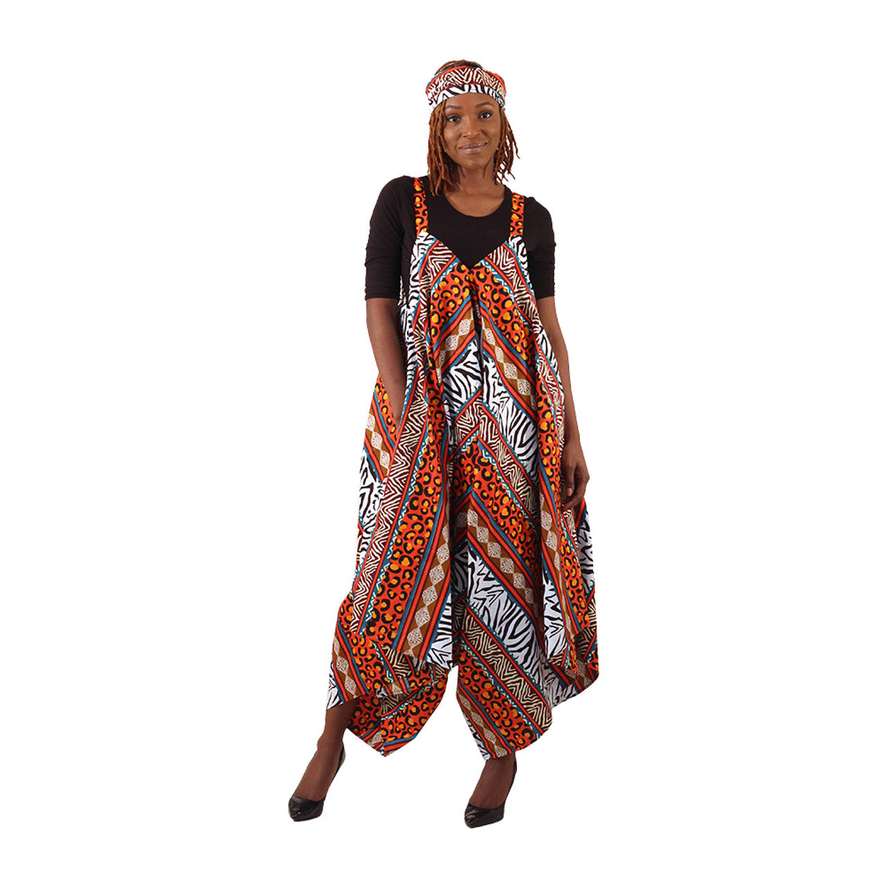 Shanti Bold Ankara Print Jumpsuit