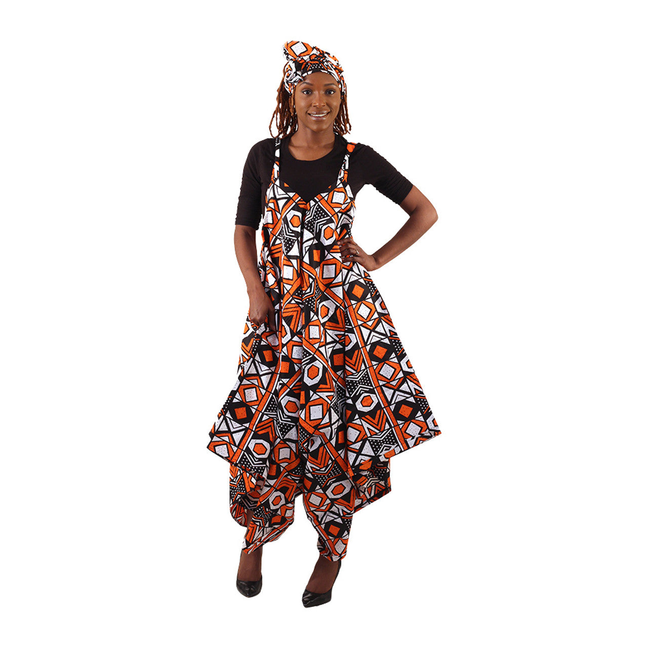 Shanti Bold Ankara Print Jumpsuits