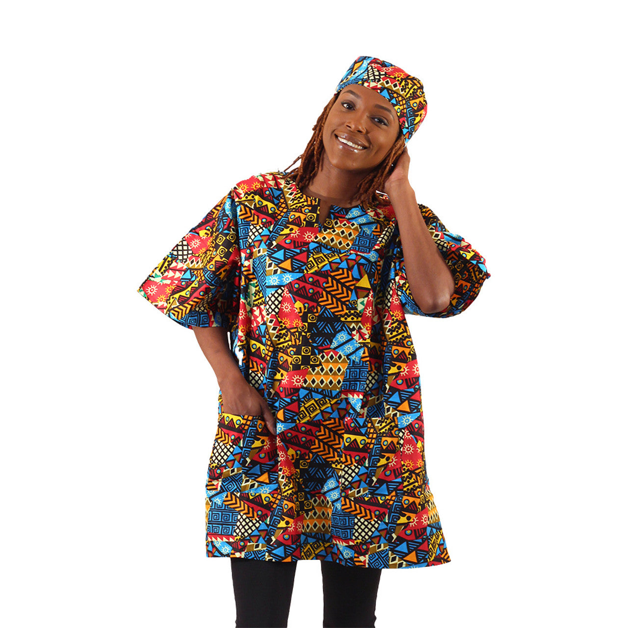 Bold Ankara Print Dashiki