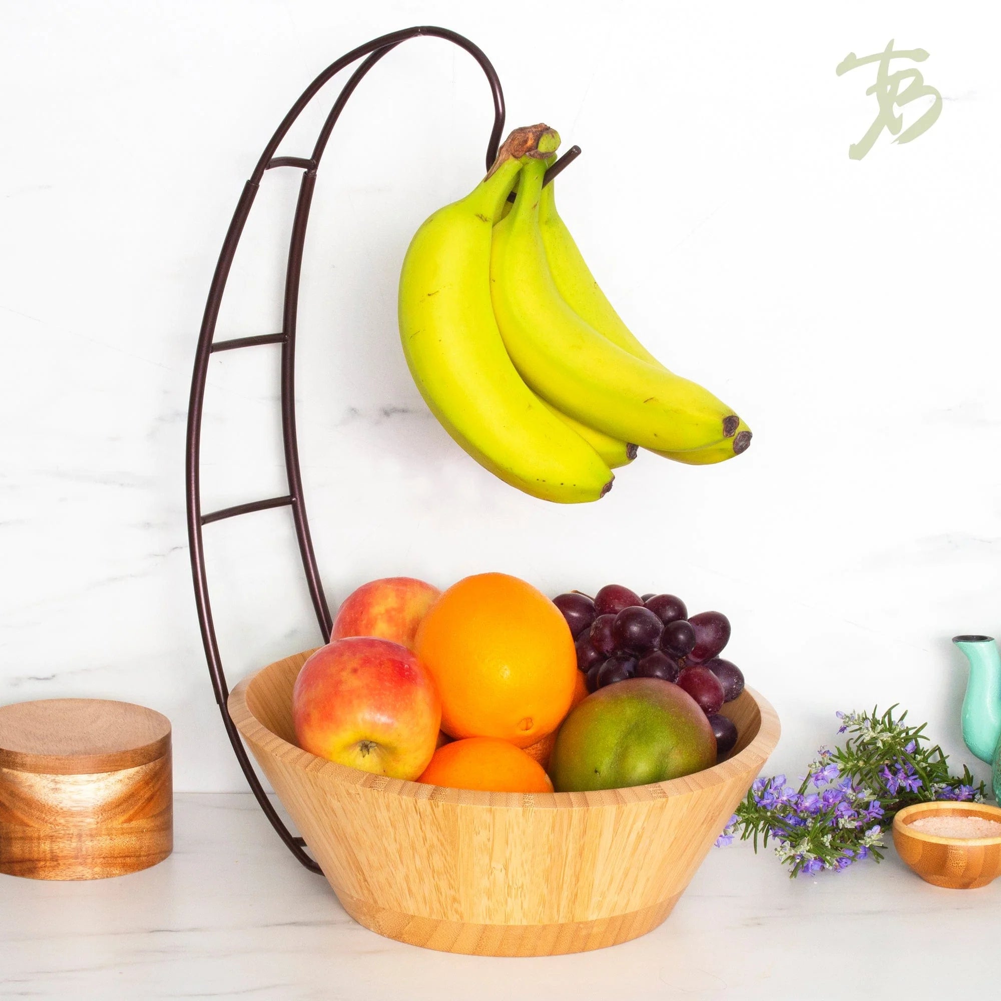 Fruit Bowl with Banana Hanger