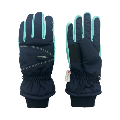 Girls  7-16 Taslon Ski Glove Thinsulate Navy