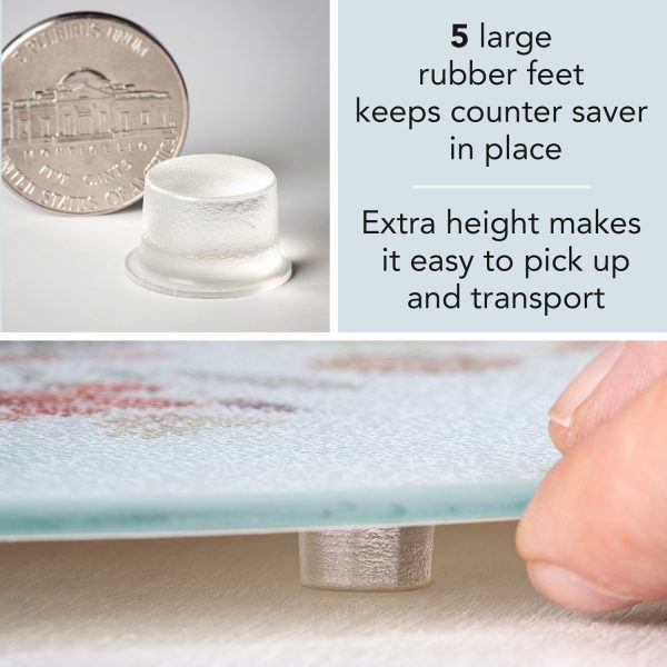 Coral Life  Round Glass Counter Saver