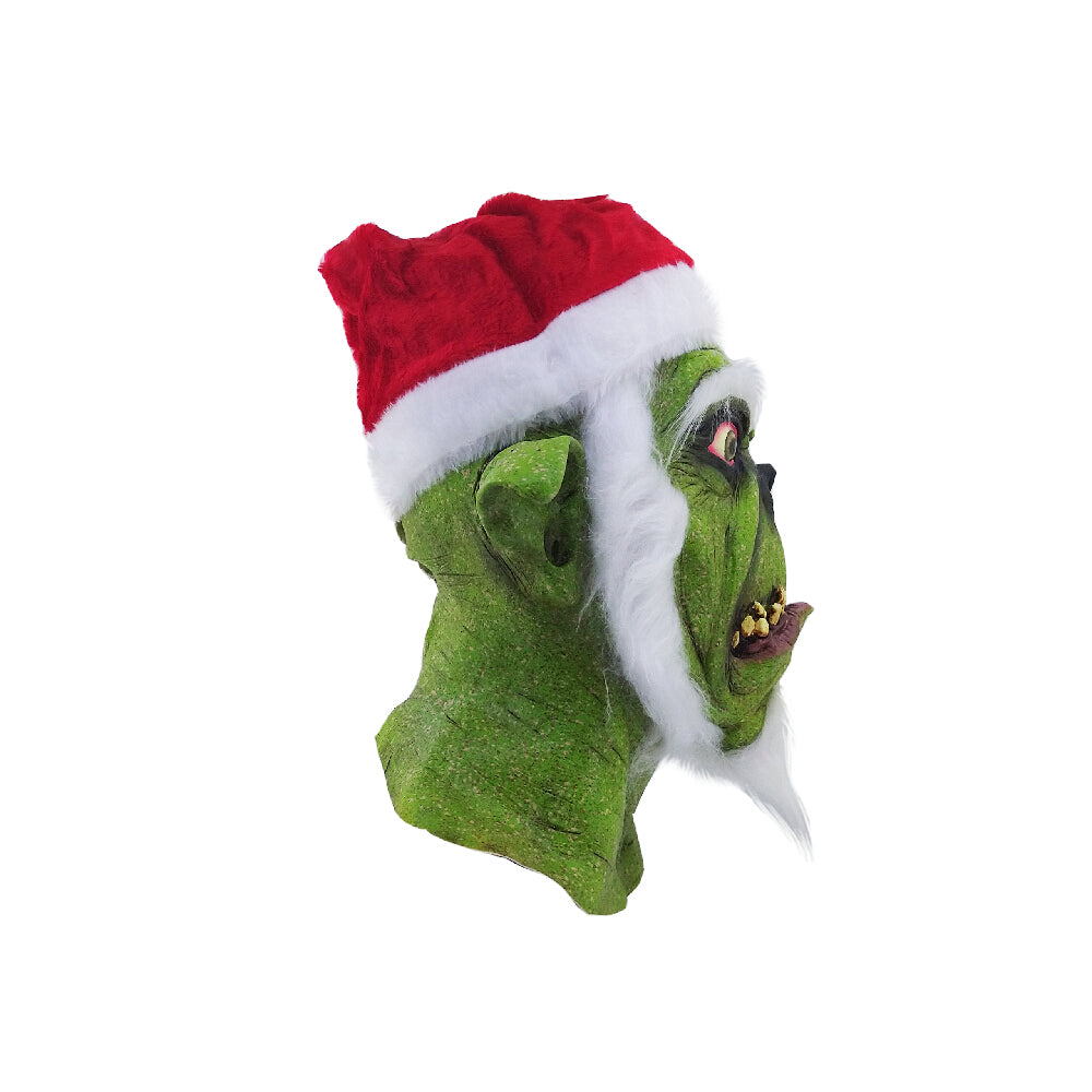 Green Santa mask