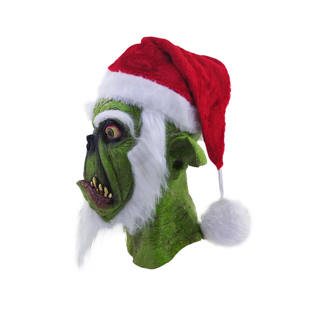 Green Santa mask