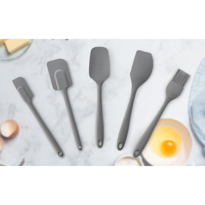 Silicone Slim Spatula Grey