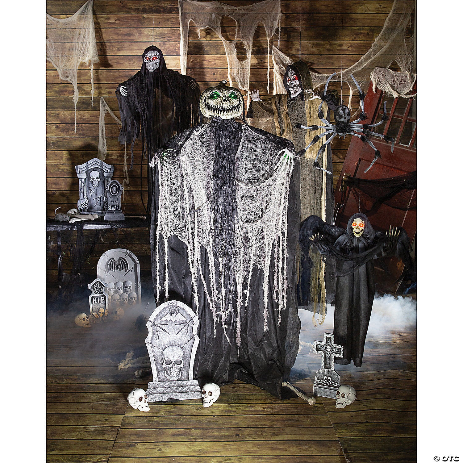 3 Ft. Animated Grim Reaper with Wings Hanging