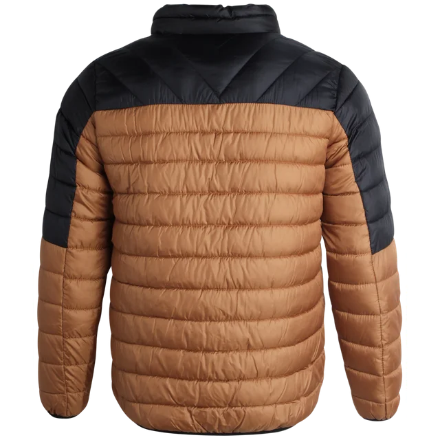 Men's Jacket - Packable Puffer Coat Wheat - Bass Creek