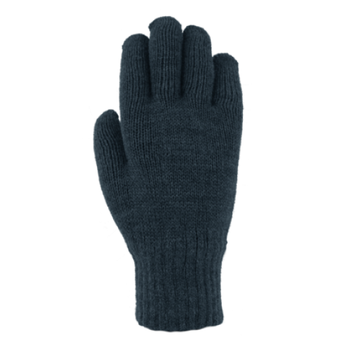 MENS ACRYLIC KNIT GLOVE - BLACK ONLY