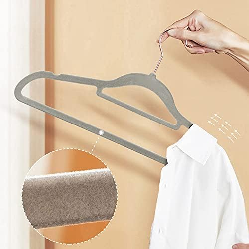 Grey - Set of 25 Velvet Hangers