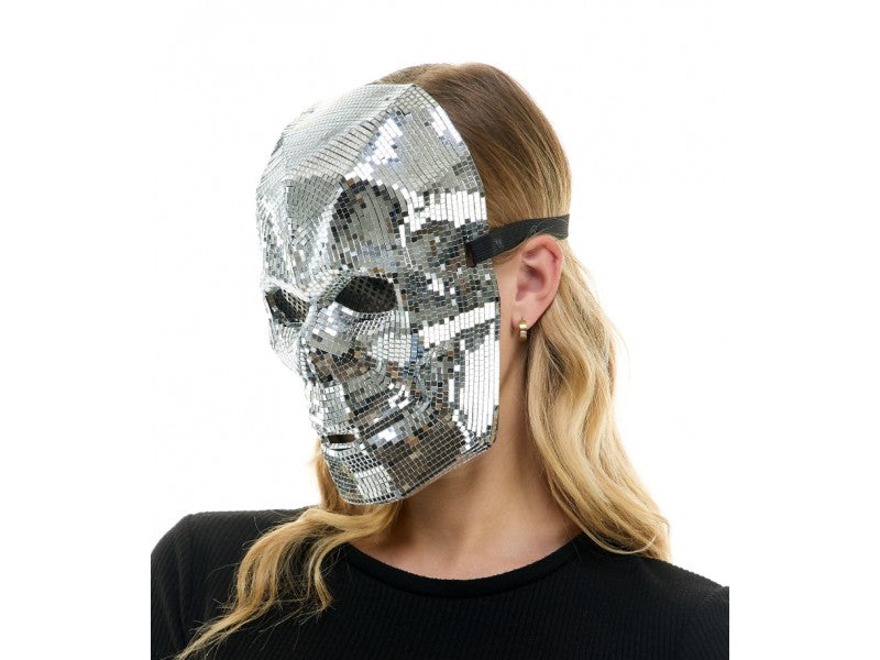 Silver Mirror skull mask