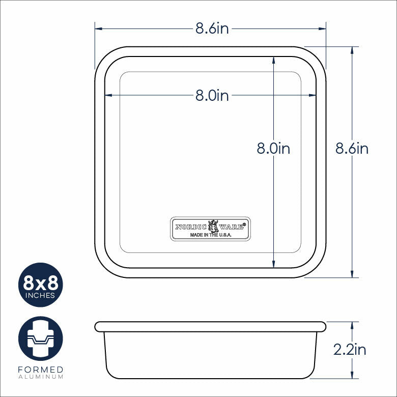 8" Square Cake Pan