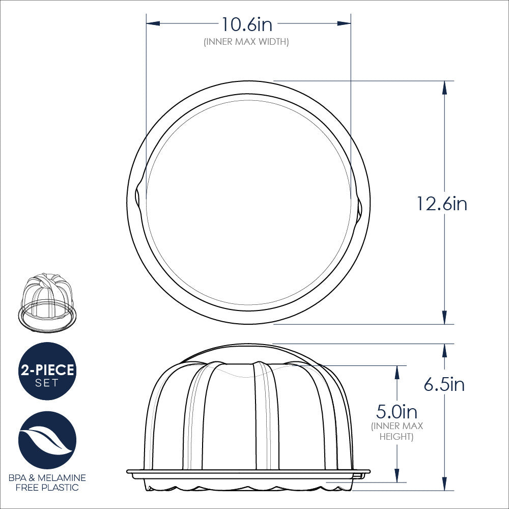 Translucent Bundt Cake Keeper