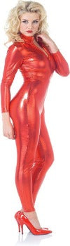 Metallic Jumpsuit Red