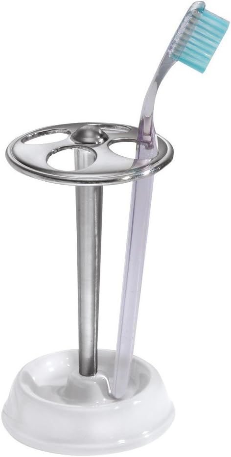 York Toothbrush Stand White/Chrome