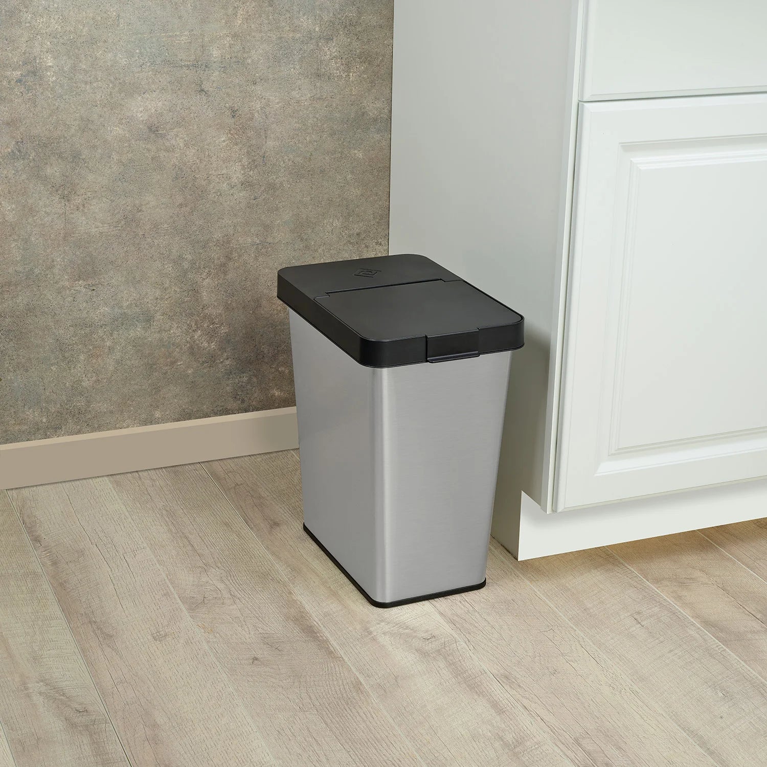 6-Gallon SS Slim Fingerprint Proof Trash Bin