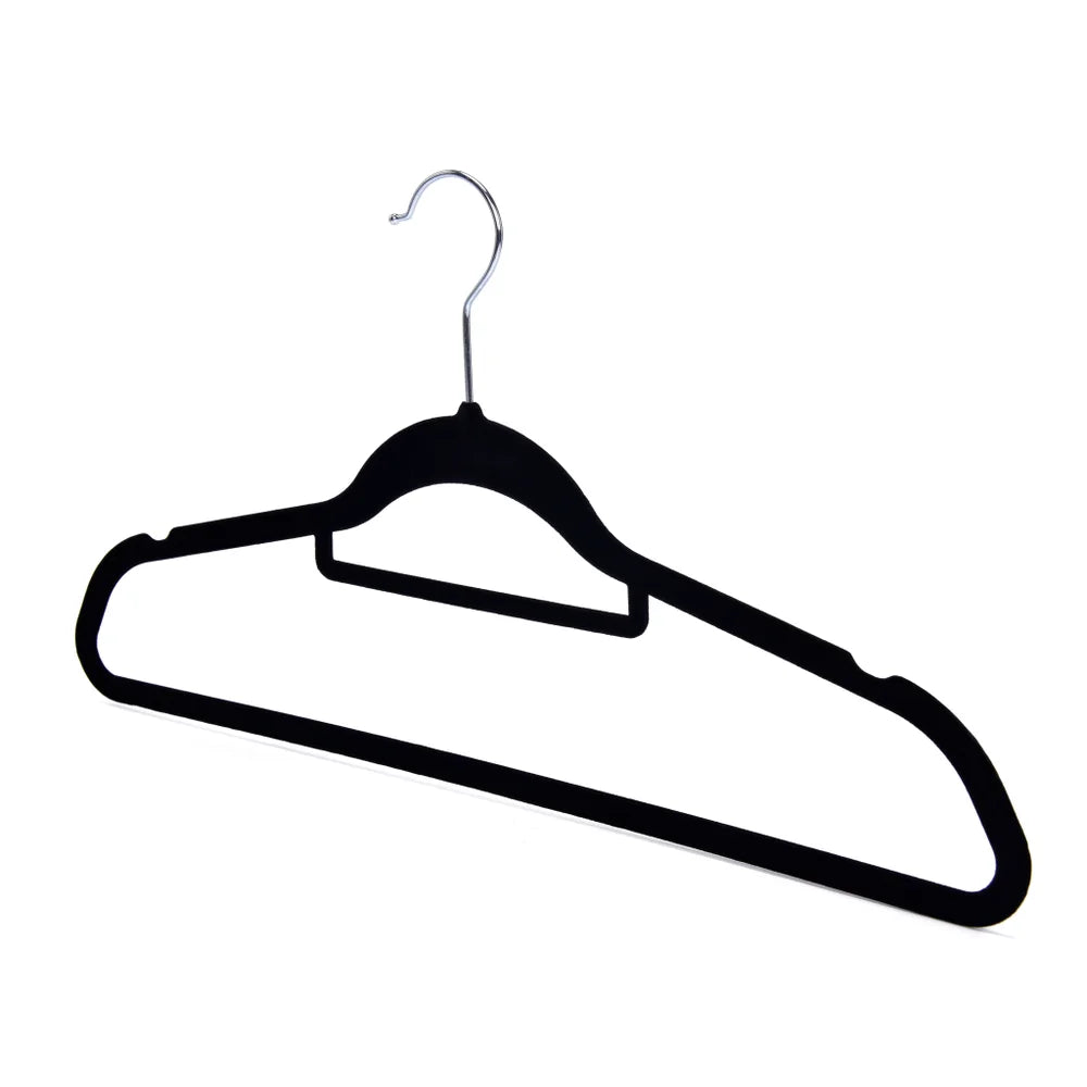 Black - Set of 25 Velvet Hangers