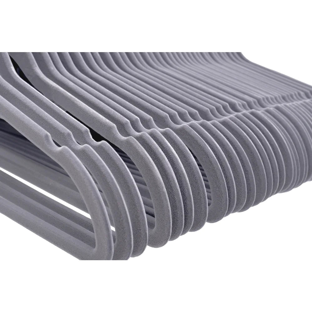 Grey - Set of 30 Velvet Hangers