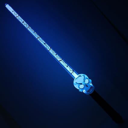 Flashing Large Globe Skull Sword