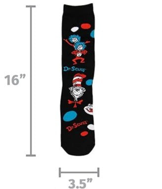 The Cat In The Hat Pattem Socks Adult