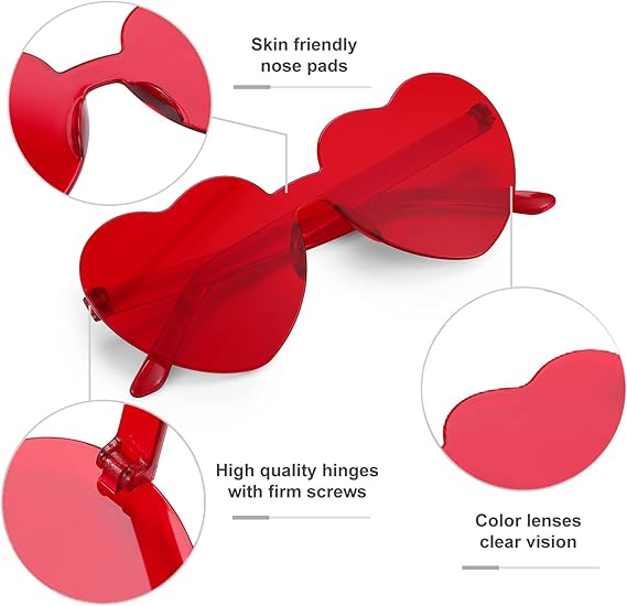 Heart shaped sunglasses