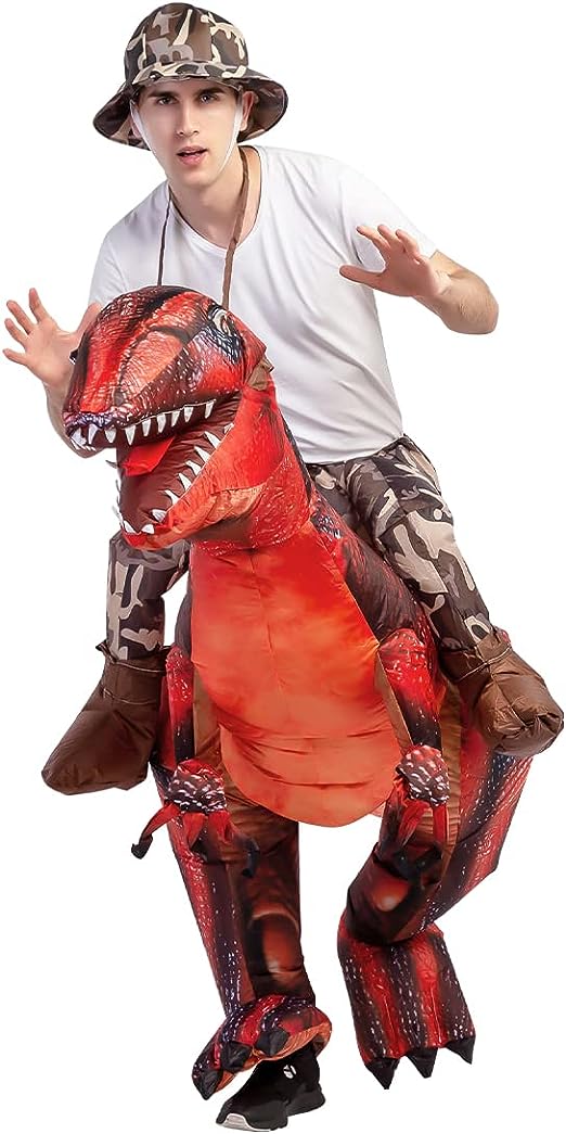 72" Tall Inflatable Dinosaur Costume Adult