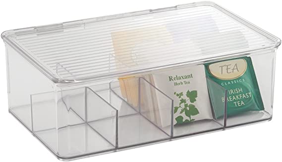 Cabinet Binz Tea Box Clear 10.75" x 7.5" x 3.5"