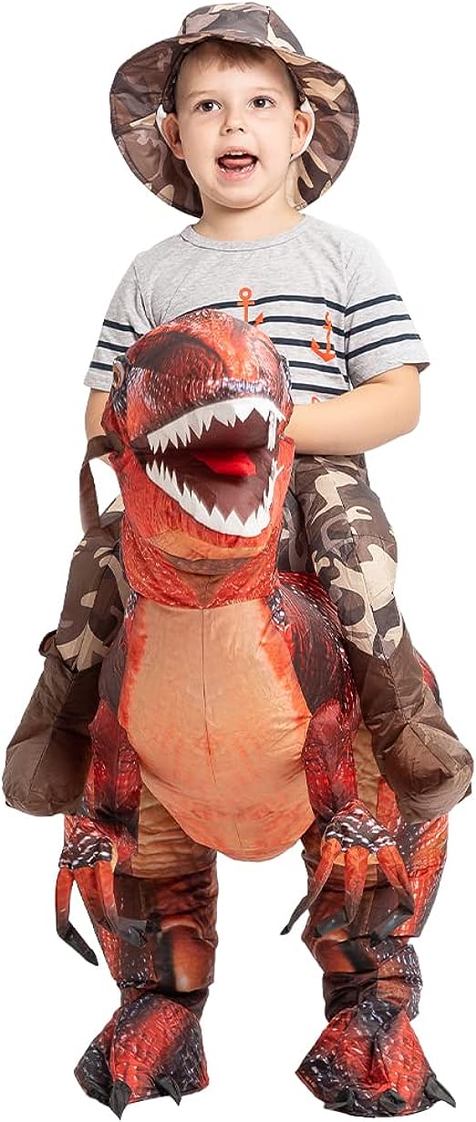 55" Tall Inflatable Dinosaur Costume for Kids