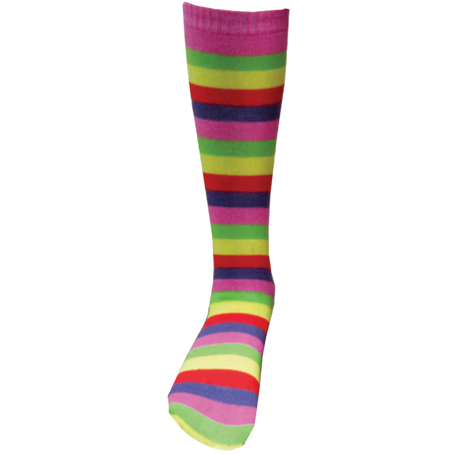 Pink Striped Knee Socks - Kids