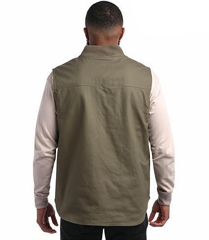 Duck Canvas Vest Moss