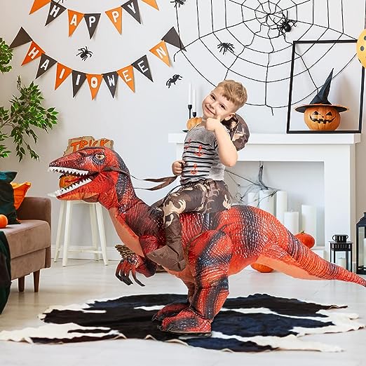 55" Tall Inflatable Dinosaur Costume for Kids