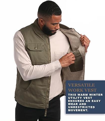 Duck Canvas Vest Moss