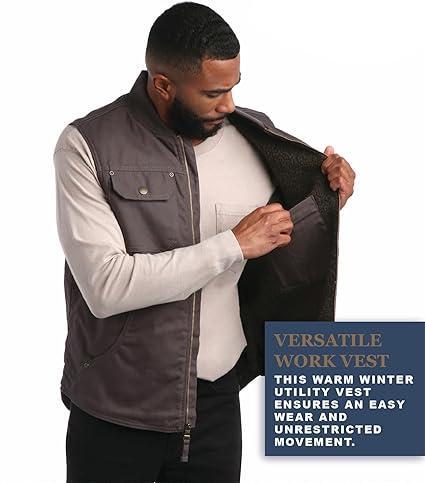 Duck Canvas Vest Gravel