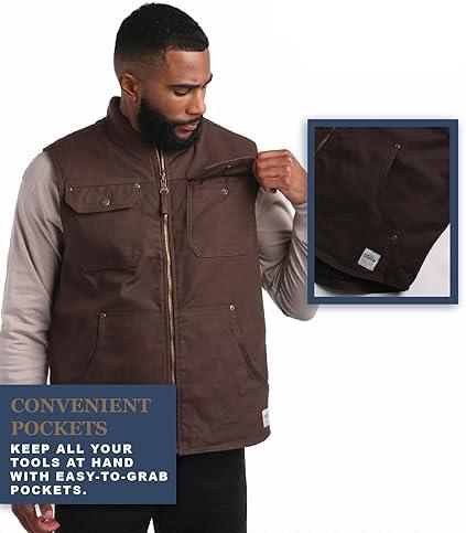 Duck Canvas Vest Brown