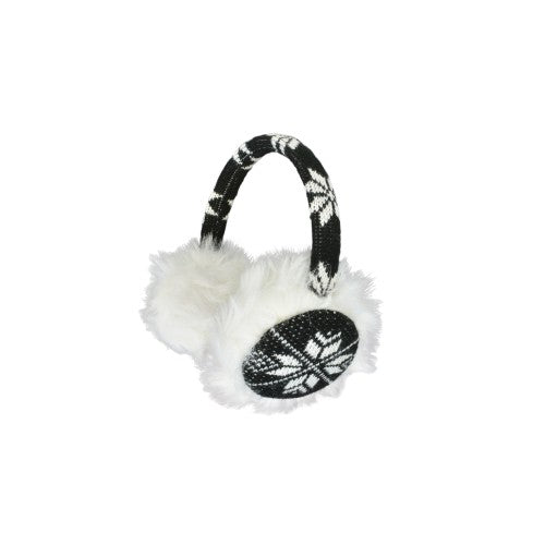 SNOWFLAKE & FUR EAR WARMER IN 6 COLORS