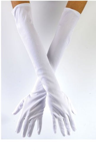 Adult Opera Length Gloves White