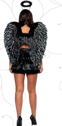 Feather Two Piece Set Black