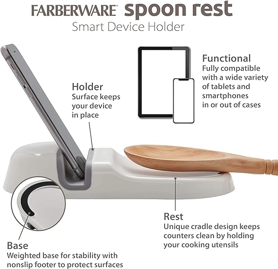 Pro Spoon Rest with Tablet Holder