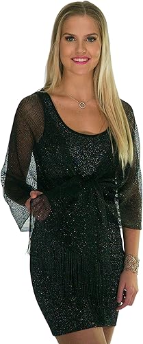 Glitter Lightweight So Soft Shawl Black