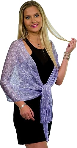 Glitter Lightweight So Soft Shawl Lavanda