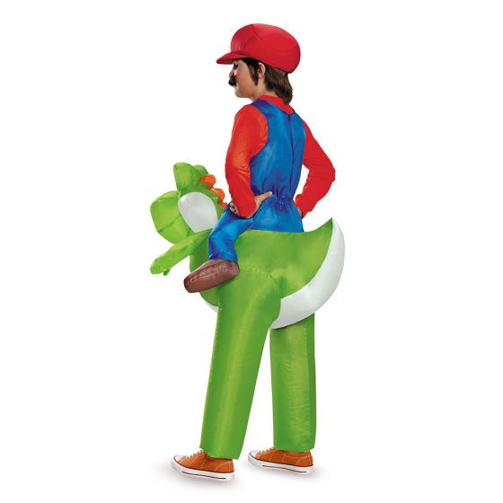 Mario Riding Yoshi Inflatable Child