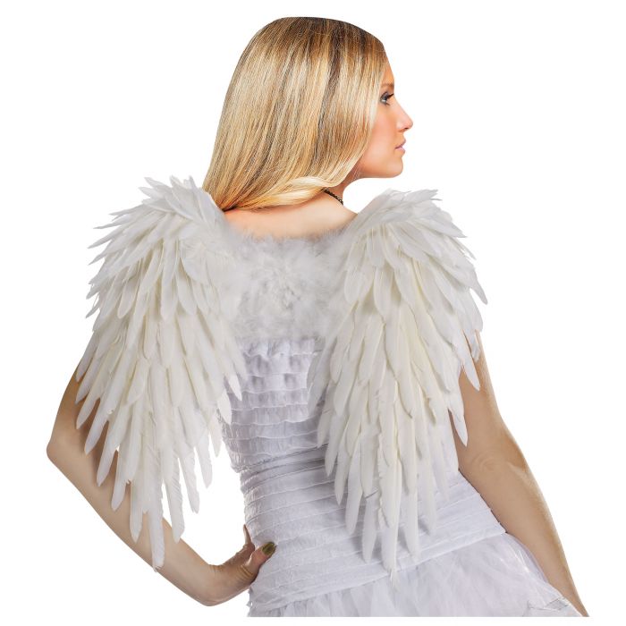 Feather Angel Wings White
